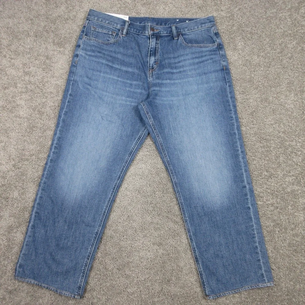 Banana Republic Jeans Mens 36x26 (Tag 35x30) Blue Relaxed Fit Faded Denim Pants
